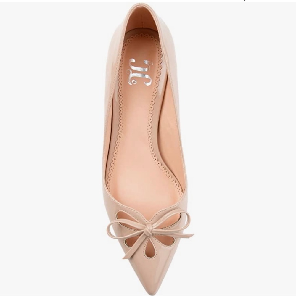 Bradley Co nude color kitten heels.